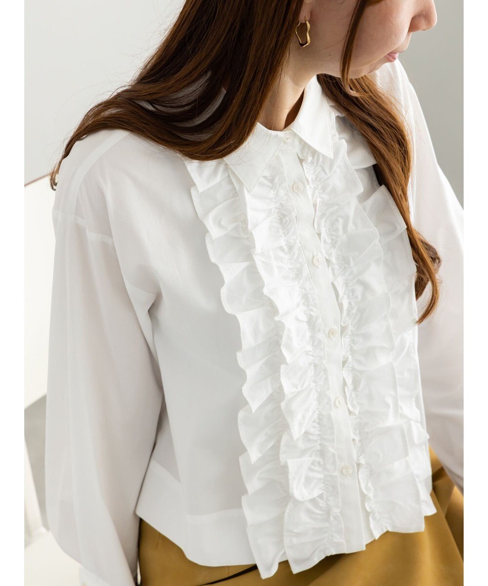 Te chichi フリルクロップトシャツ 