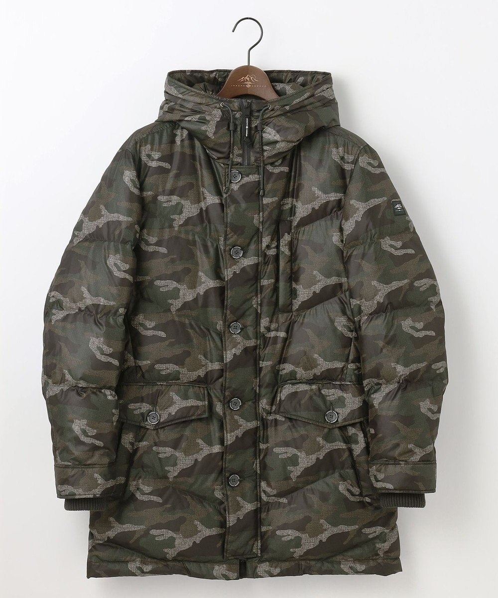 JOSEPH ABBOUD MOUNTAIN 【ECOファー/撥水/9ポケット】カモフラージュ ダウン コート 