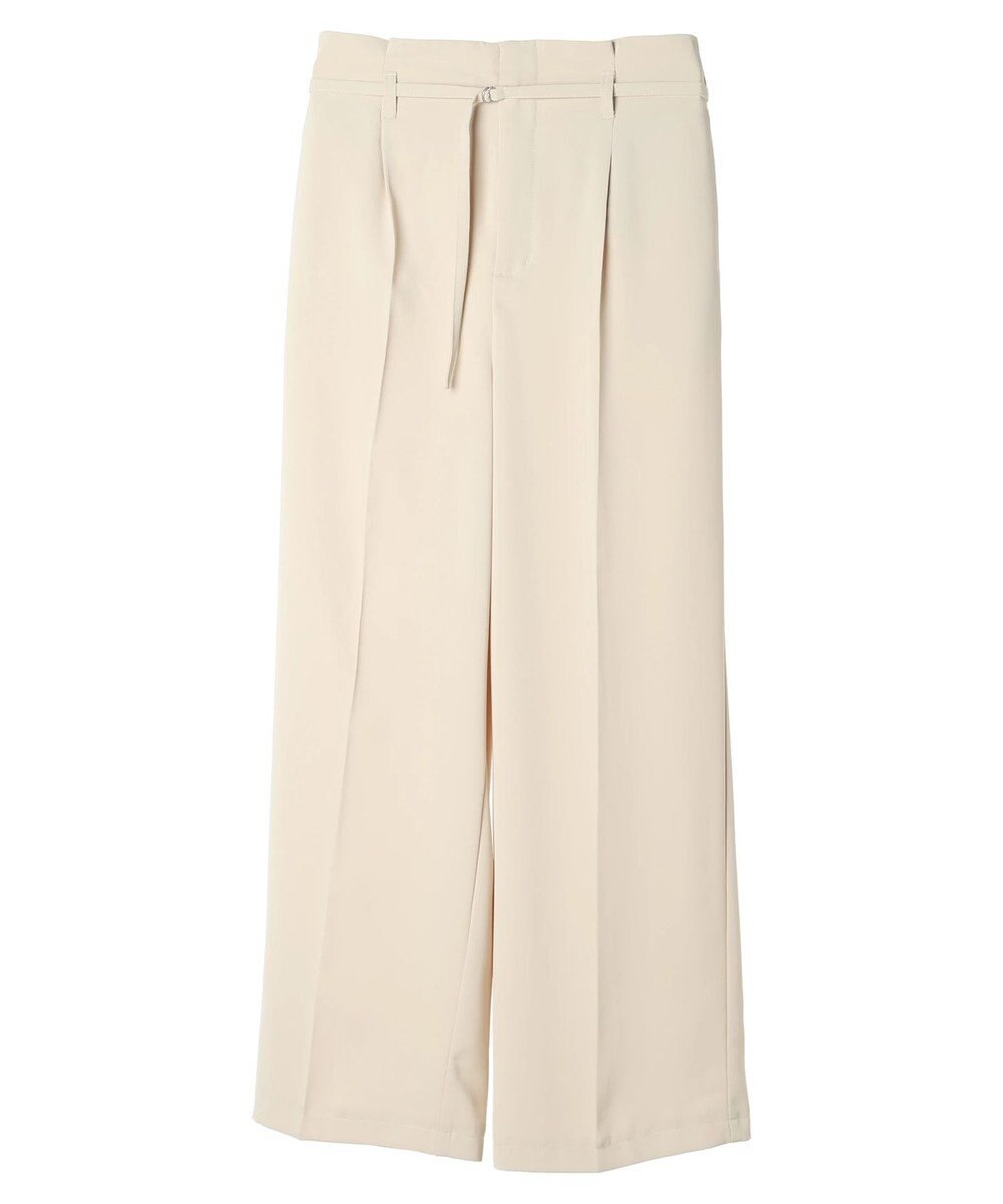 Green Parks きれいシルエットパンツ（ベルト付きとろみワイド） 