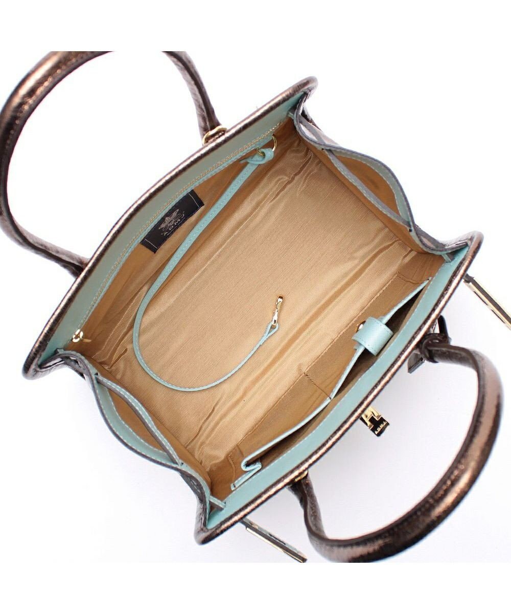 A.D.M.J. 【牛革】クラックメタル/イタリアンレザー前金具付トートM 