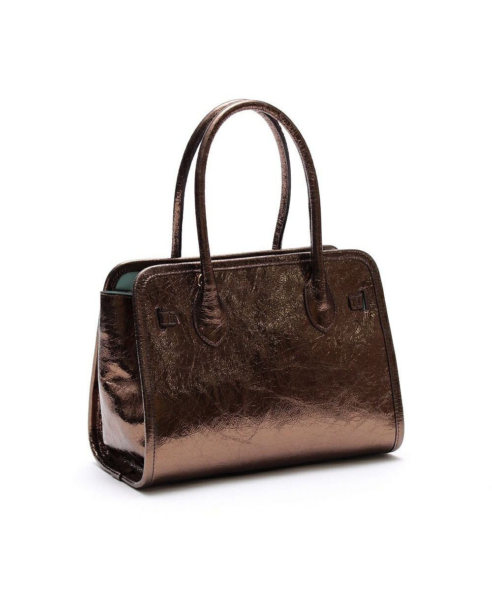 A.D.M.J. 【牛革】クラックメタル/イタリアンレザー前金具付トートM 