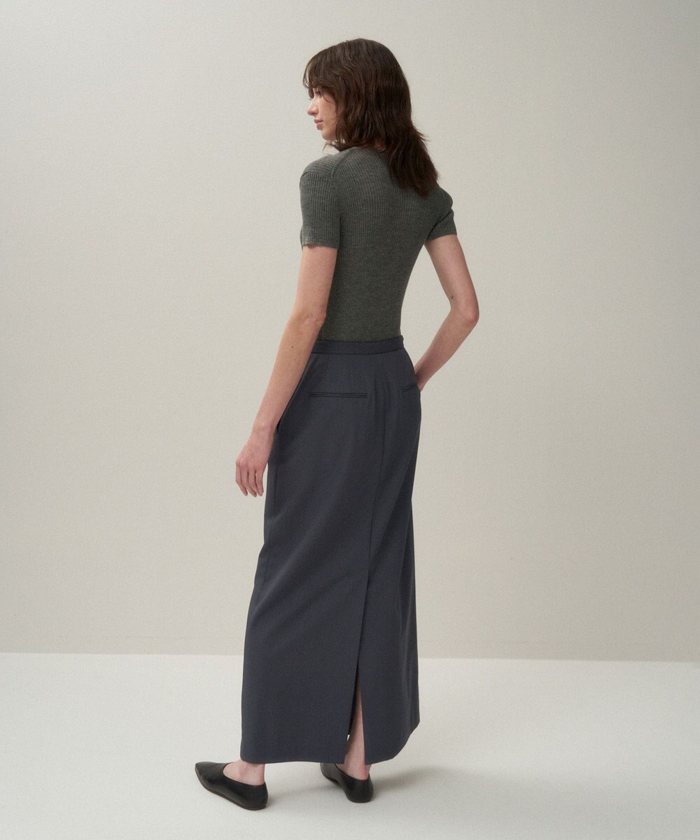 ATON RAMIE WOOL RIB | ショートスリーブセーター 