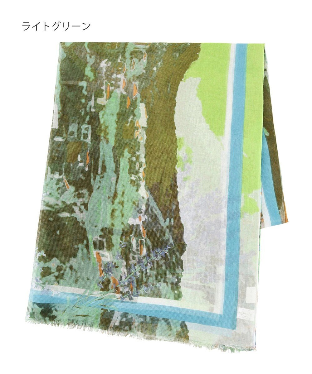 MOONBAT Hanato(ハナト) コットンシルクビッグストール／70×175cm 