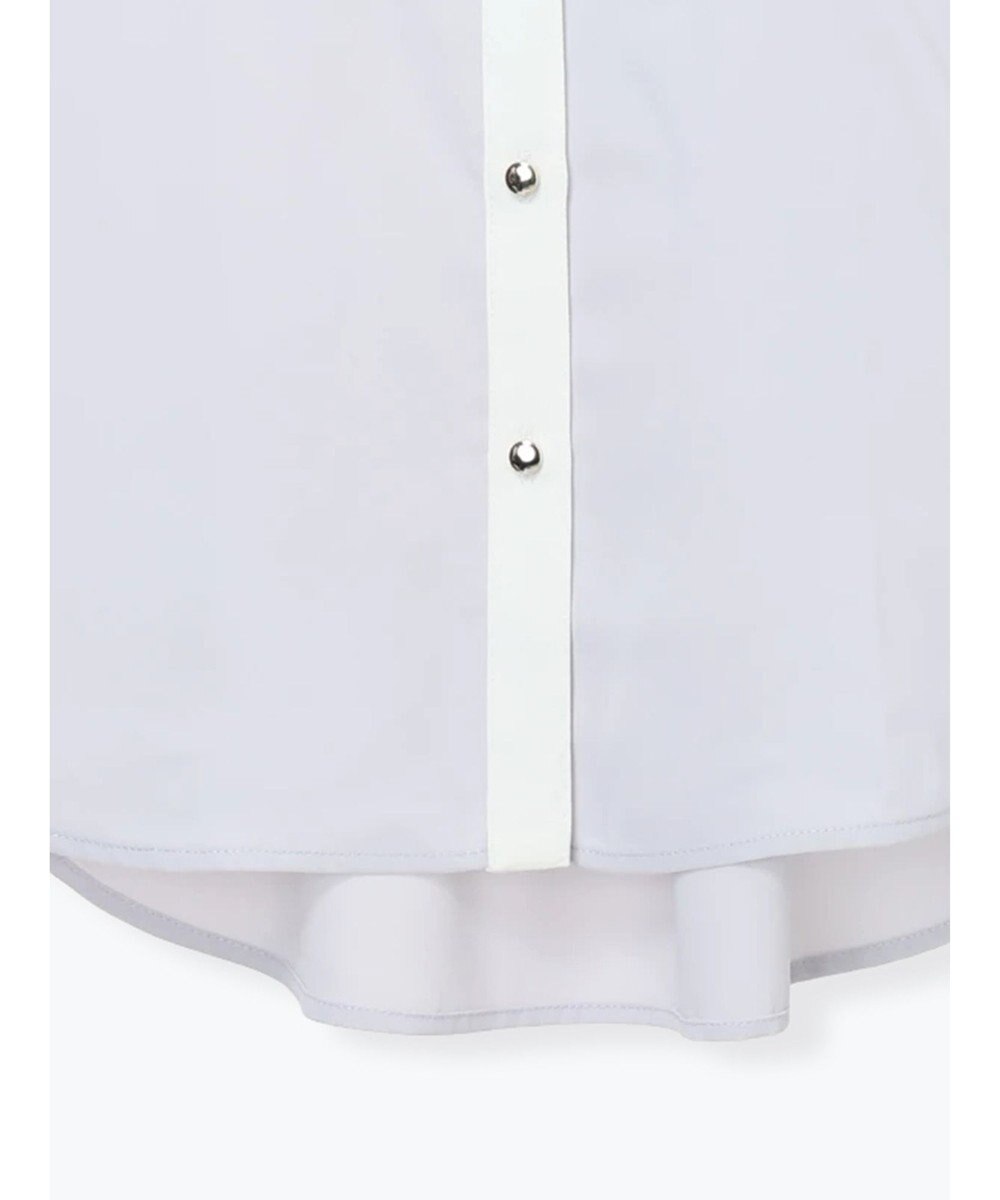 Te chichi フロントフリルバイカラーブラウス 