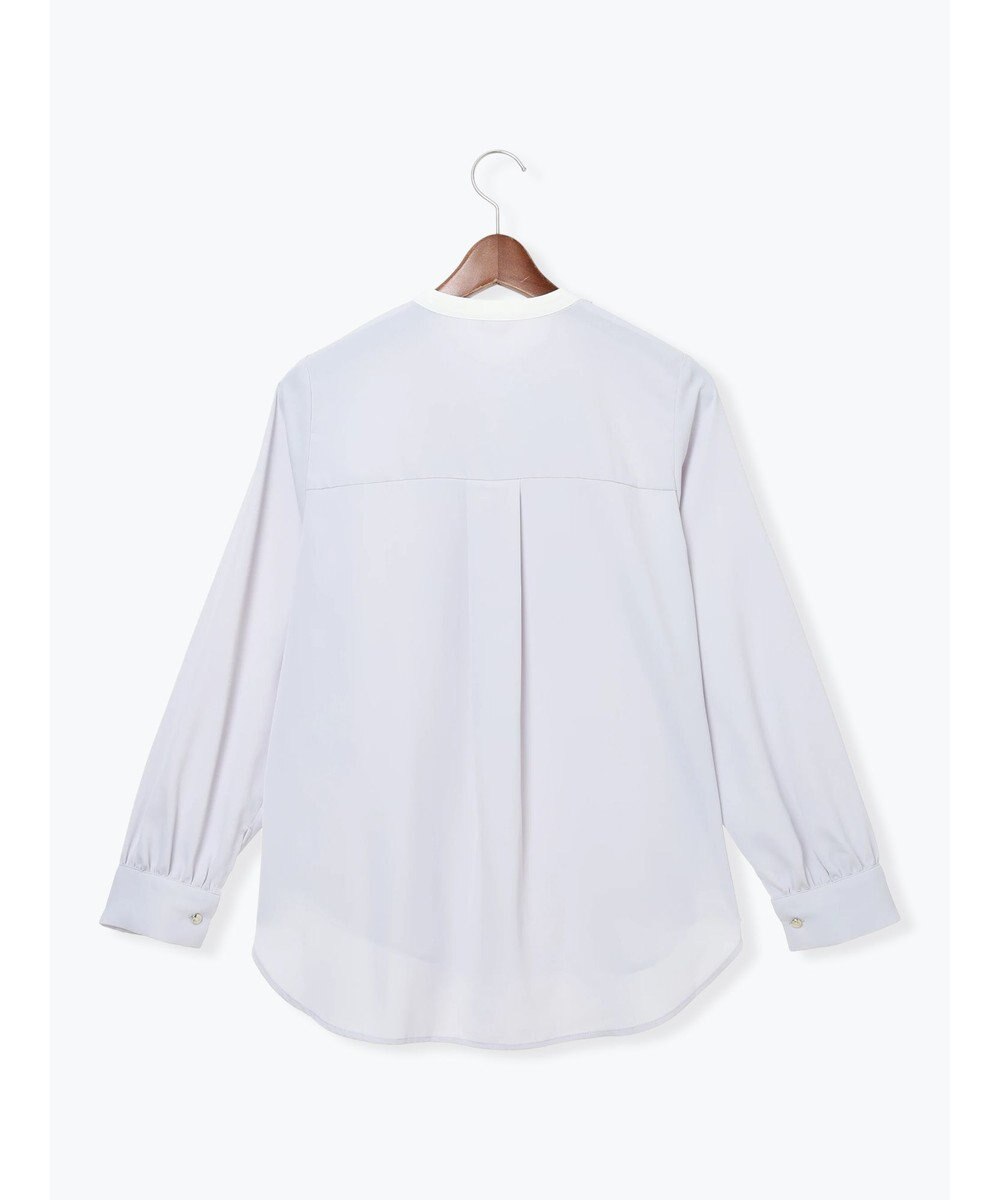 Te chichi フロントフリルバイカラーブラウス 