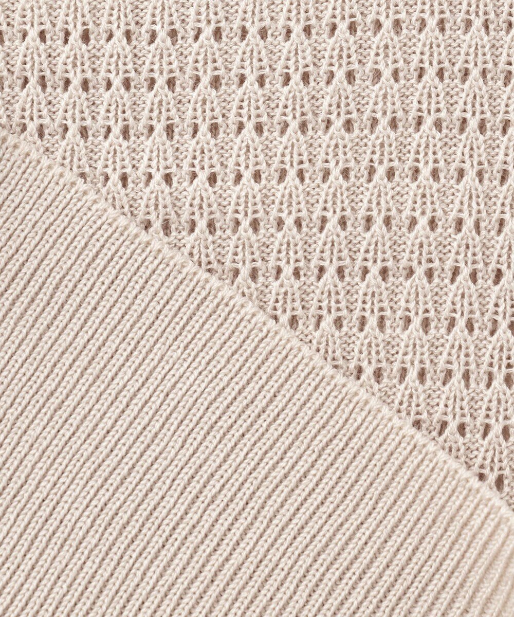 ANY 【洗濯機可】アイレットパターンカーデガン 