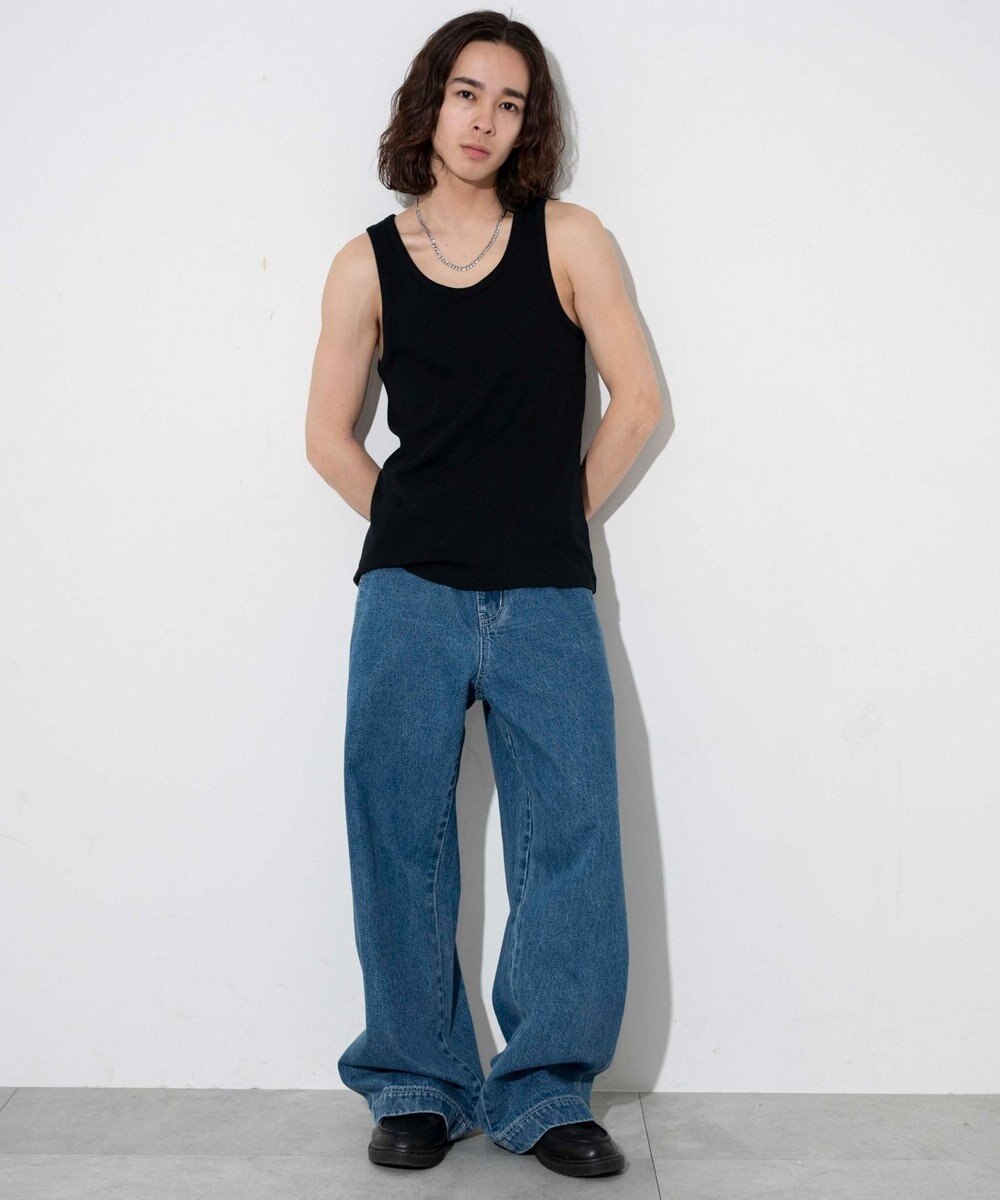 WEGO 【綿100%】リブタンクトップ 