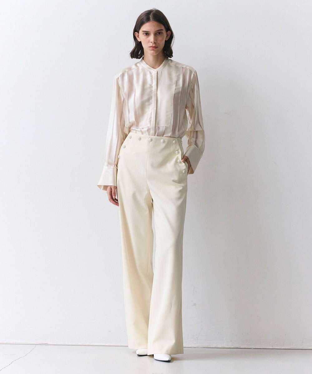 BEIGE， LAZUL / マリンボタンワイドパンツ 