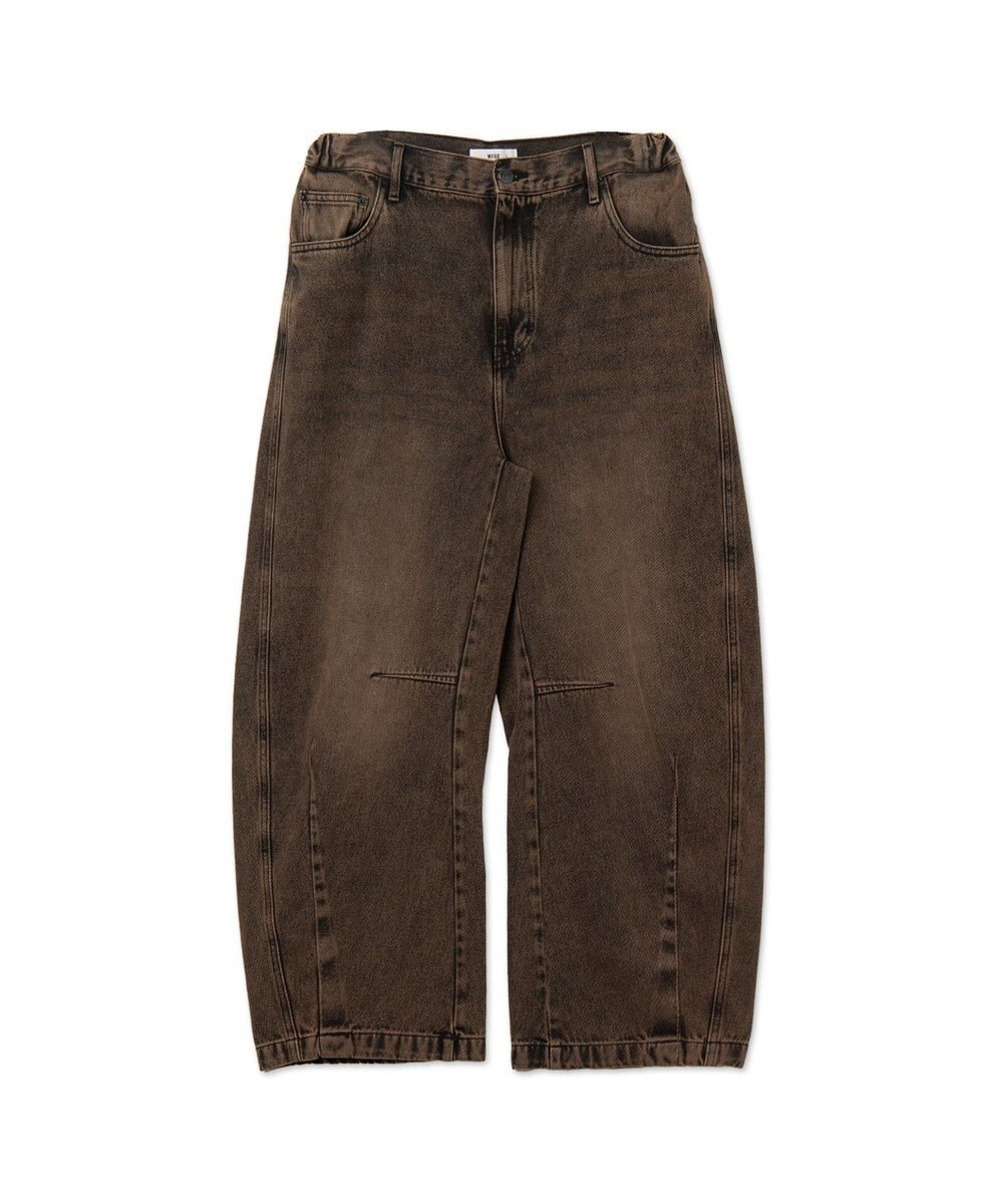 WEGO イージーバレルレッグデニムパンツ 