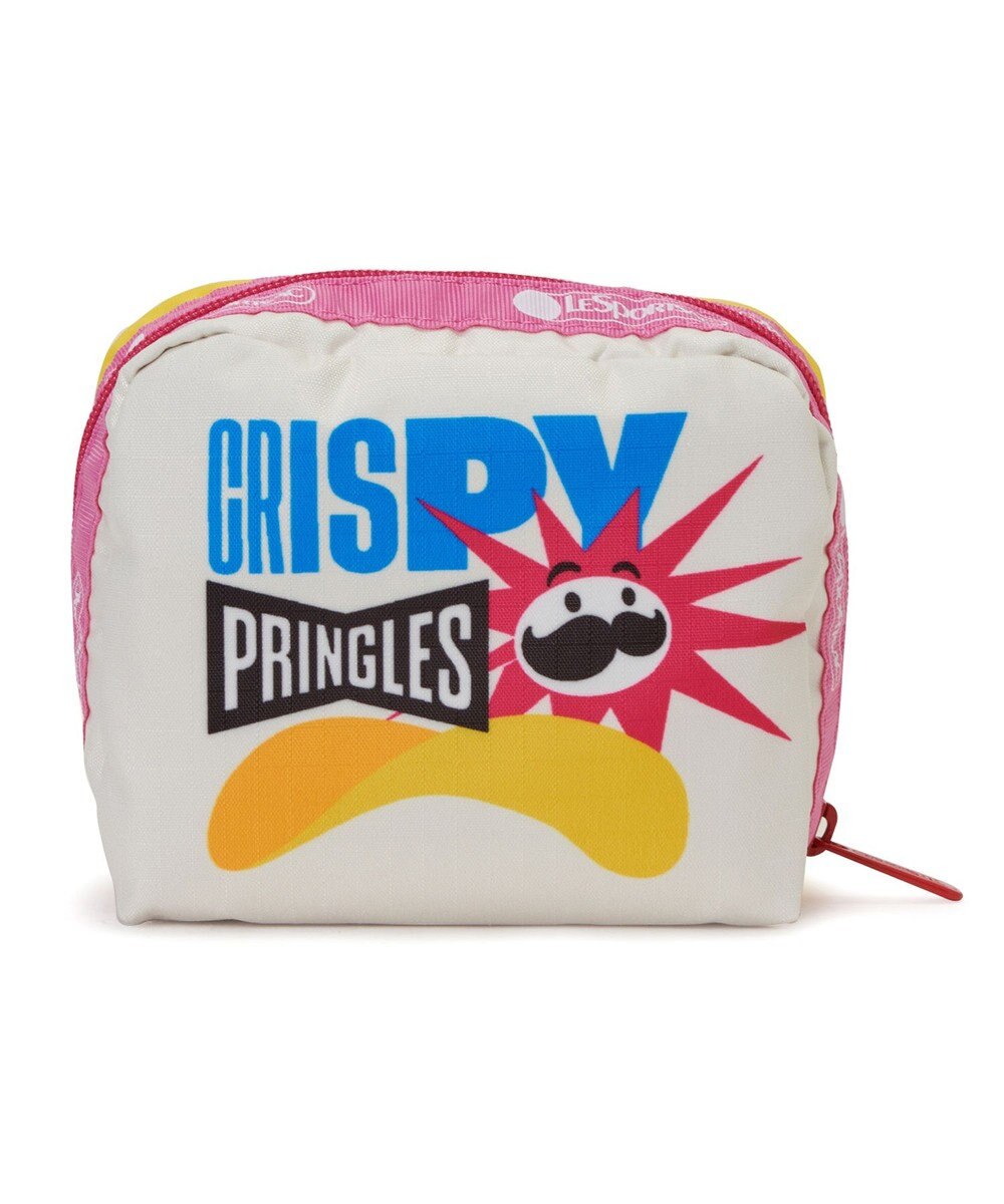 LeSportsac SQUARE COSMETIC/プリングルズイエロースクエアコスメティック 