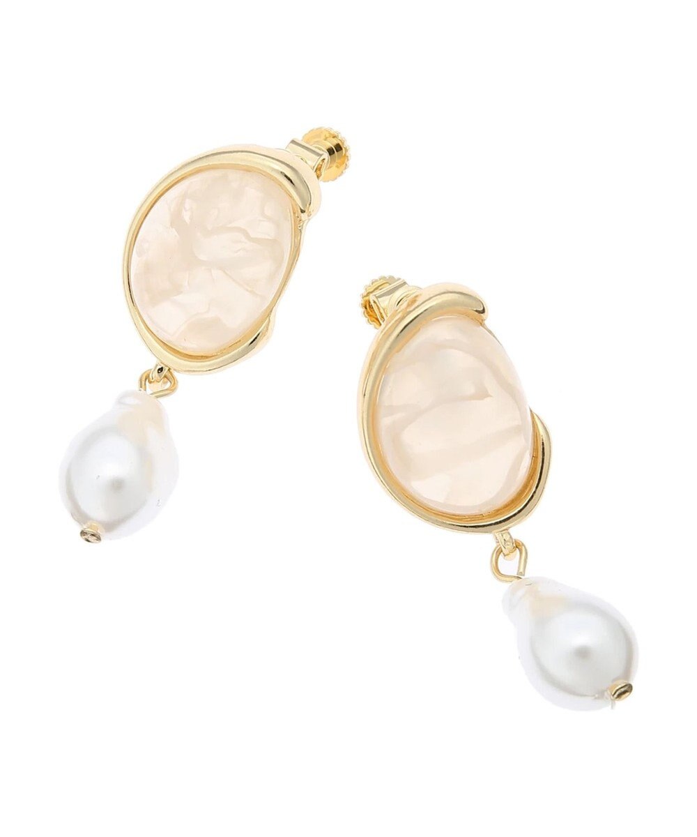 Green Parks ｅｖｅｒｙ　ｗａｌｋ．ストーン風イヤリング 