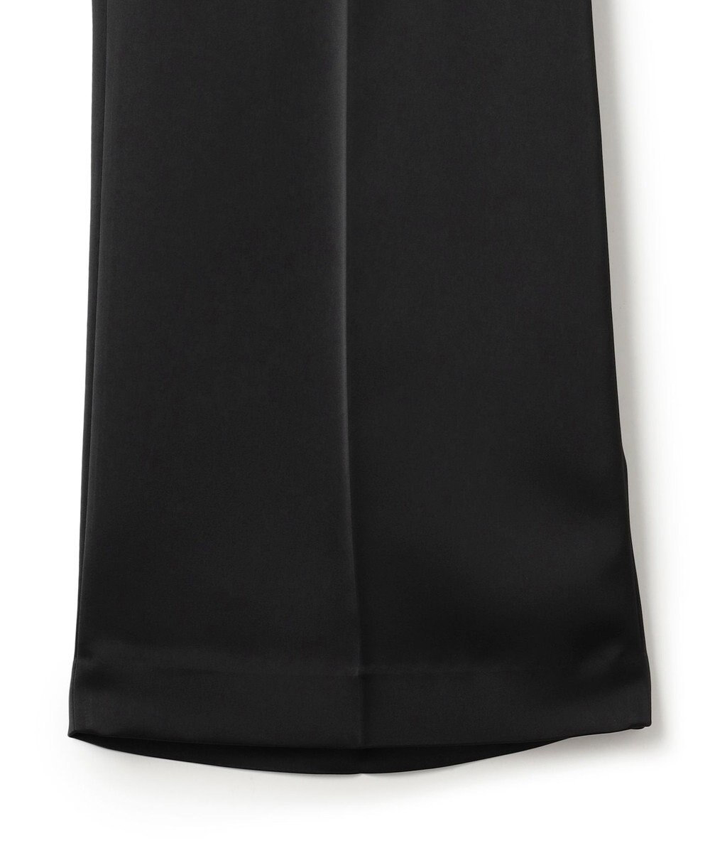 23区 【APPLAUDIR】クリアダブルサテン ワイドシルエットパンツ 