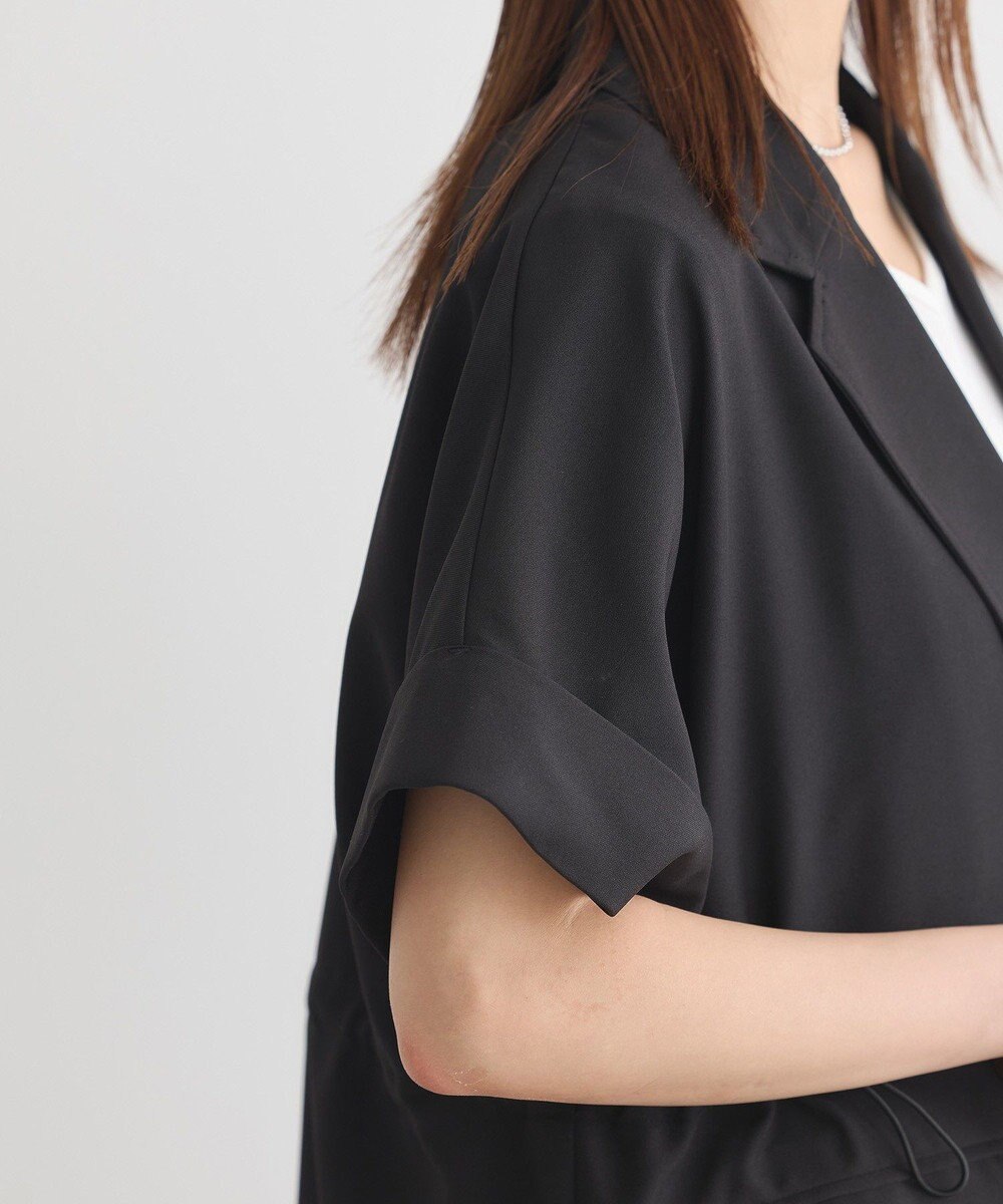 earth music&ecology 半袖サイドドロストジャケット 