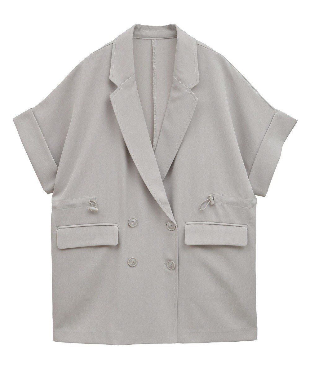 earth music&ecology 半袖サイドドロストジャケット 