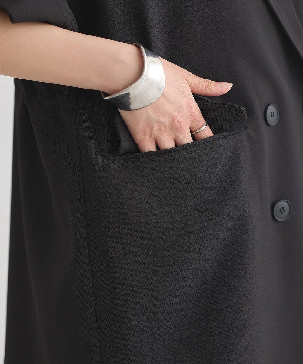 earth music&ecology 半袖サイドドロストジャケット 