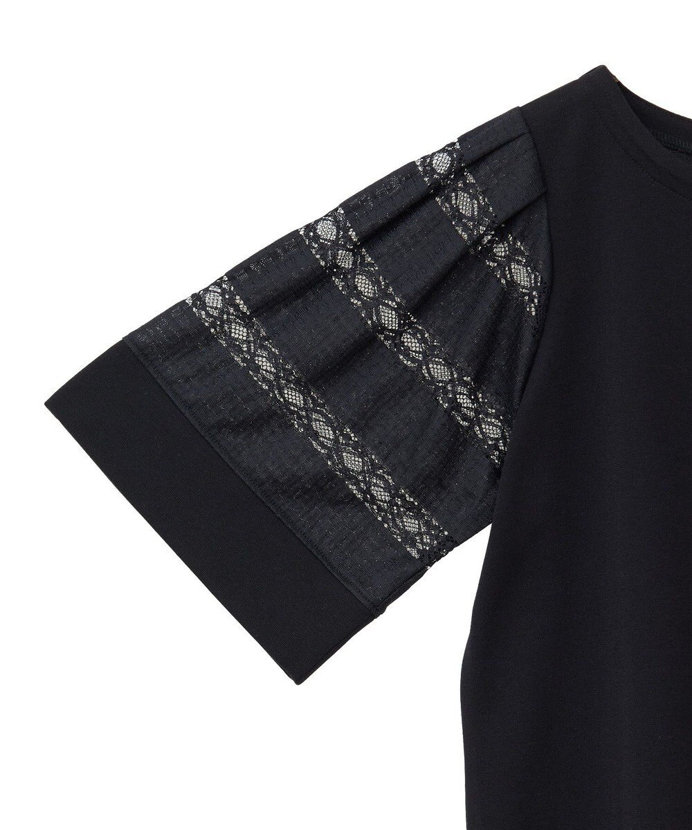 earth music&ecology フレア袖レースプルオーバー 