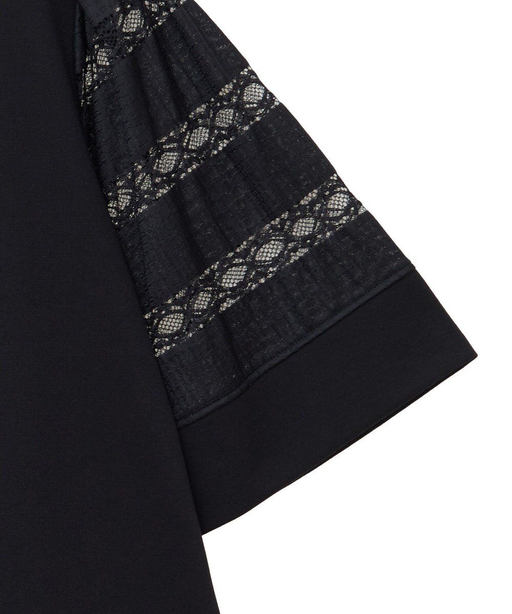 earth music&ecology フレア袖レースプルオーバー 