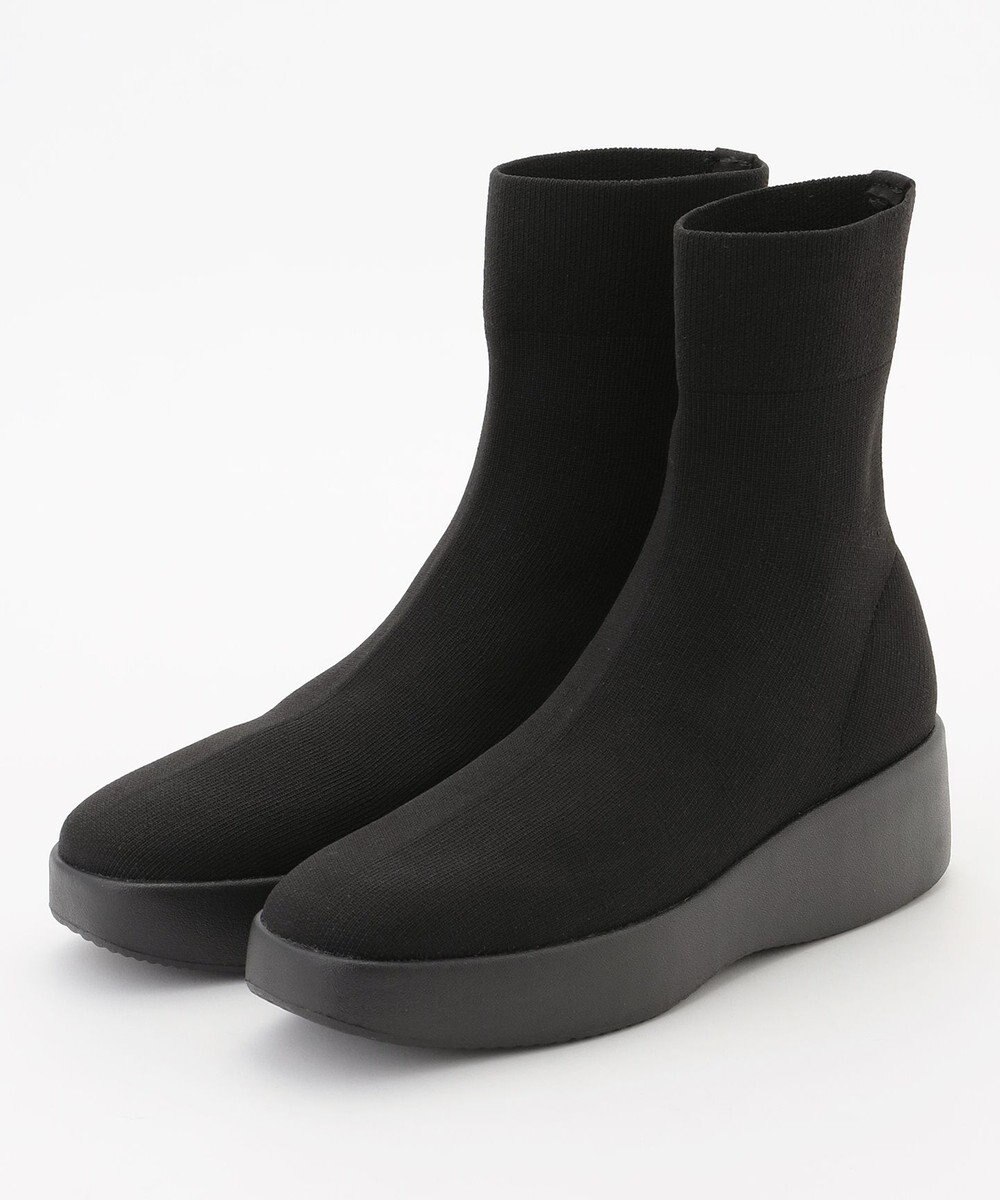 steppi 【防水/洗える】プラットフォーム ストレッチブーツ 