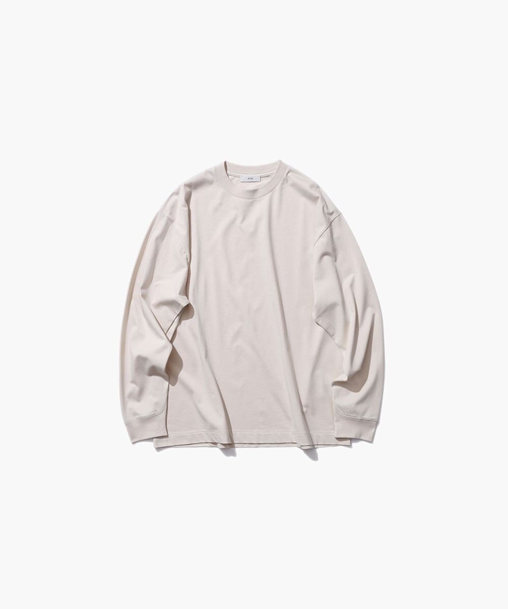 ATON 48/2 NATURAL DYE COTTON | オーバーサイズ L/S Tシャツ - UNISEX 
