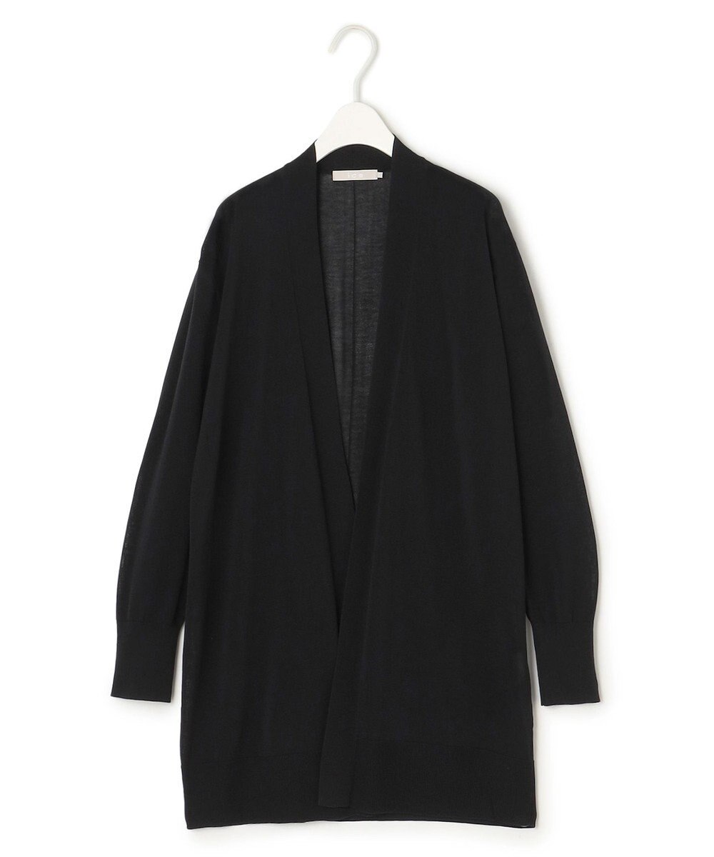 ICB 【洗える】 ウールアセテートハイゲージ カーディガン 