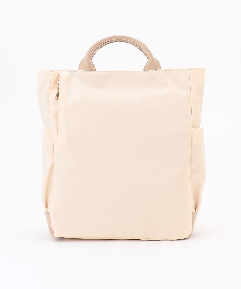 LA BAGAGERIE ツイルナイロン×エナメル リュックサック 