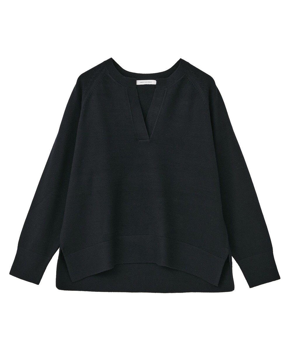 AMERICAN HOLIC バイパチカフタンラグランニットプルオーバー 