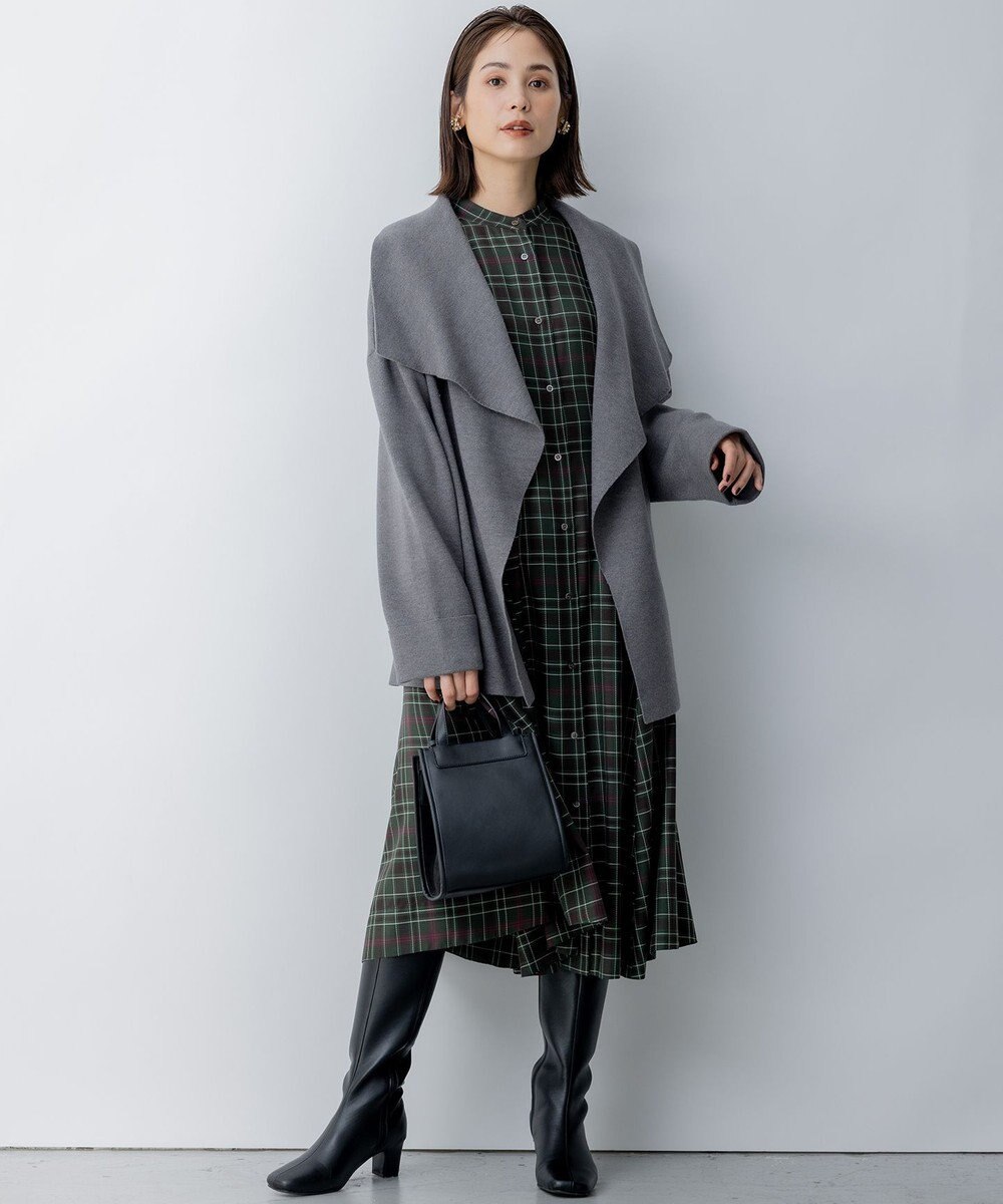 組曲 【軽羽織】ショールカラー カーディガン 