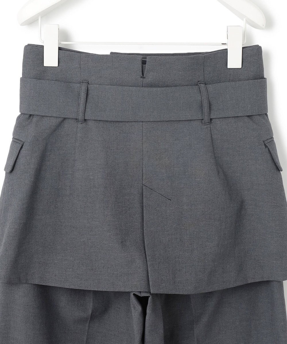 ICB 【接触冷感・UVケア・撥水・洗える】LooseWeave  スカートレイヤードワイドパンツ 