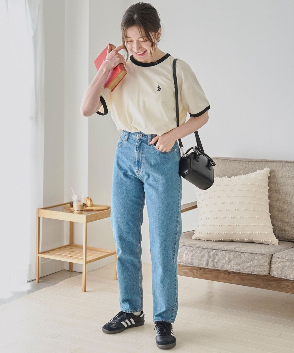 WEGO 【洗える/綿100%】USPOLOワンポイントTシャツ 