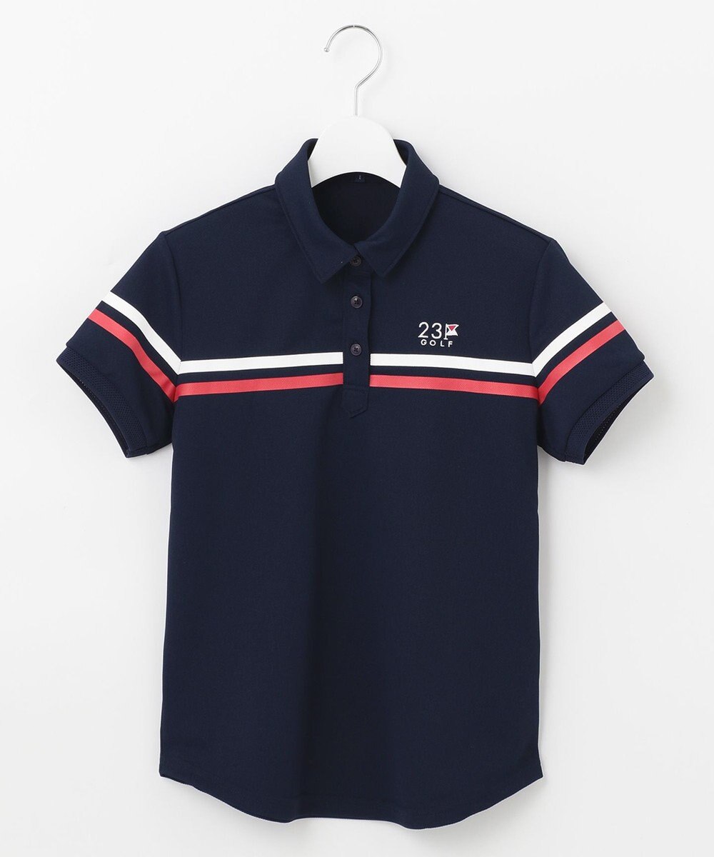 23区GOLF 【WOMEN】【吸水速乾/UVケア】エイトロックカノコ 半そで ポロシャツ 