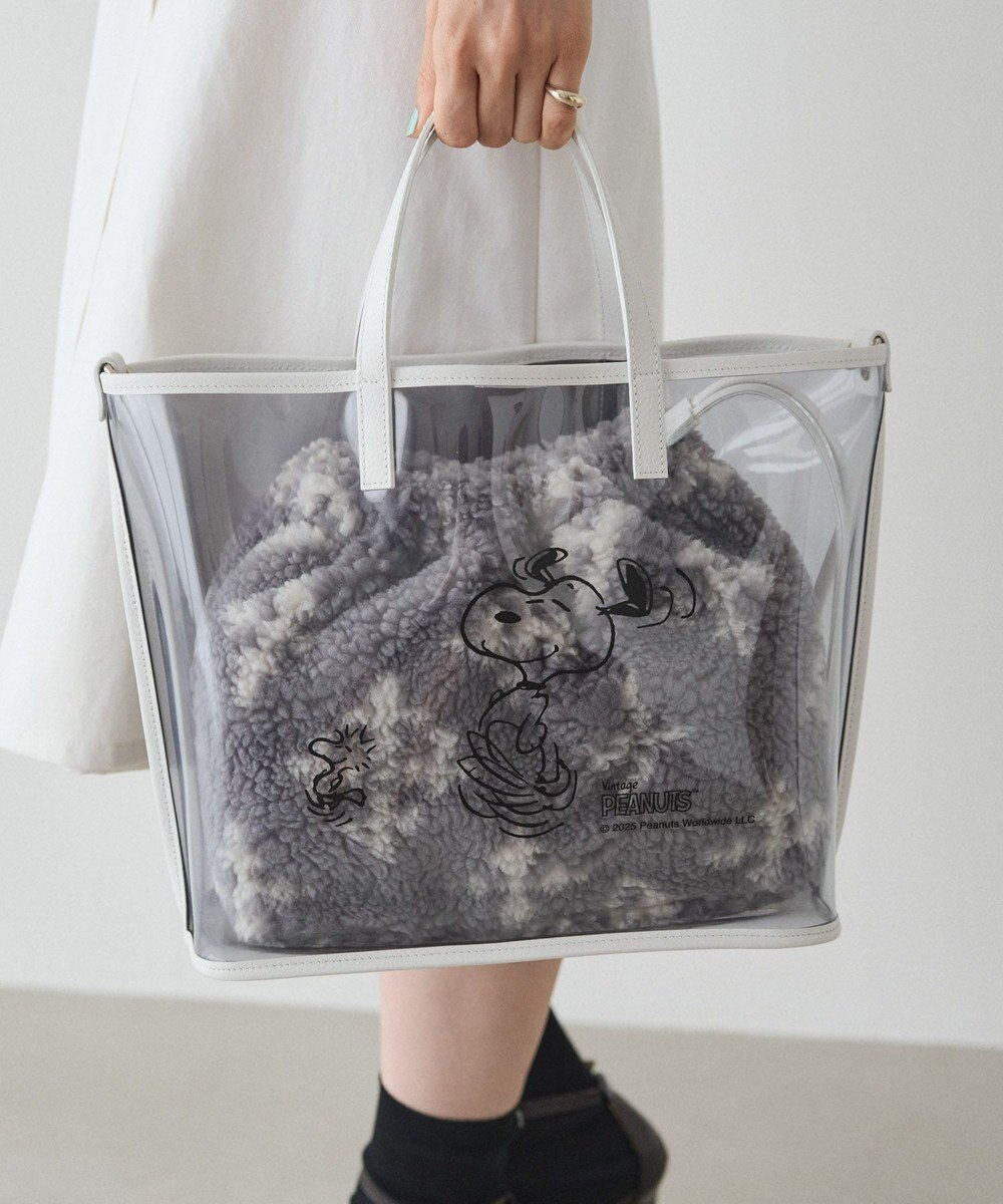 russet 【PEANUTS×russetコラボ第三弾】クリアトート×巾着セットバッグ(CE-1592) 