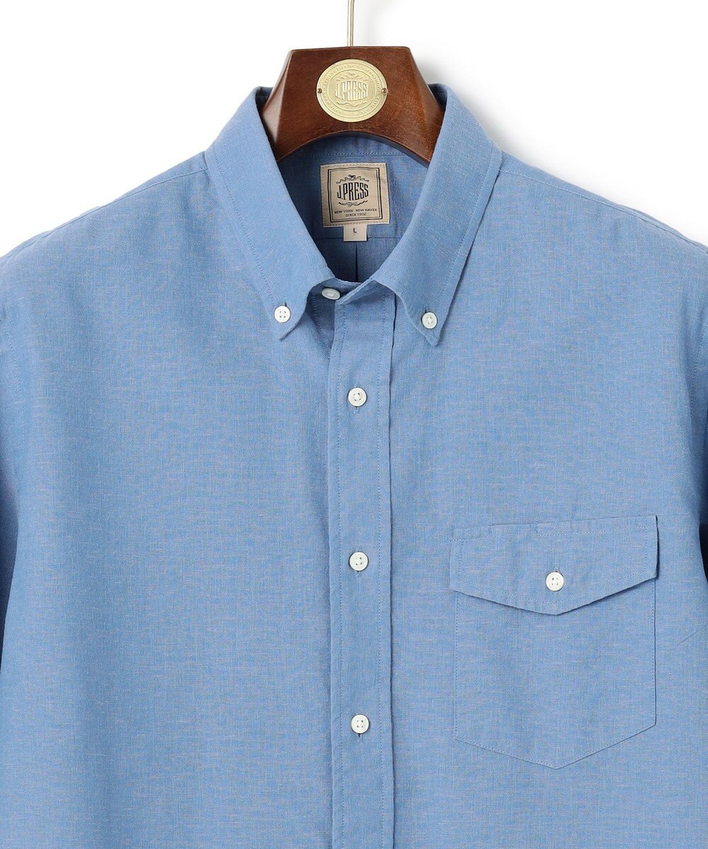 J.PRESS MEN 【HYBRID LINEN】ボタンダウンシャツ 