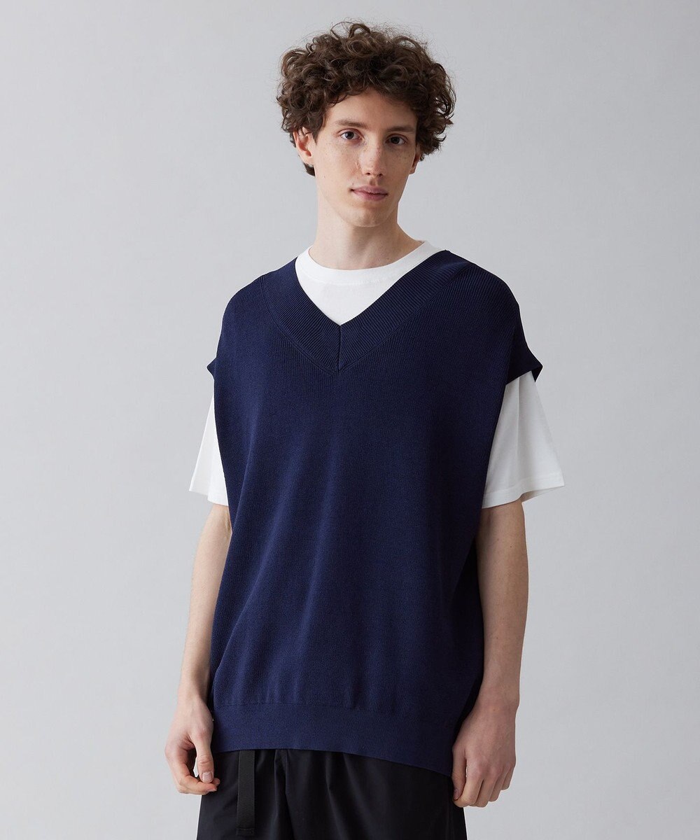 UNFILO MENS イージーケア ニットベスト [23年春夏商品] 