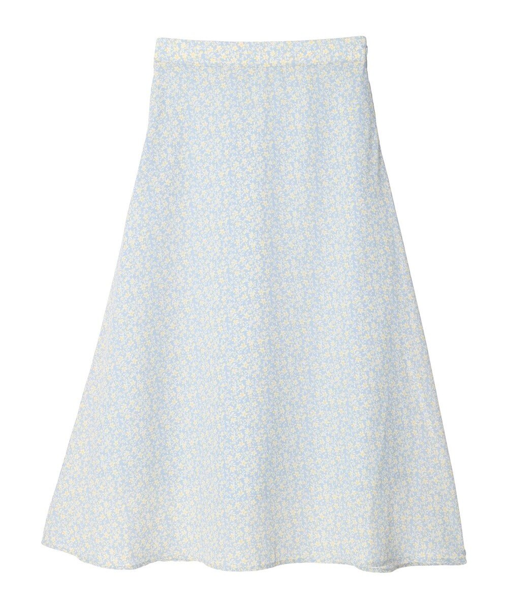 earth music&ecology フラワープリントフレアスカート 