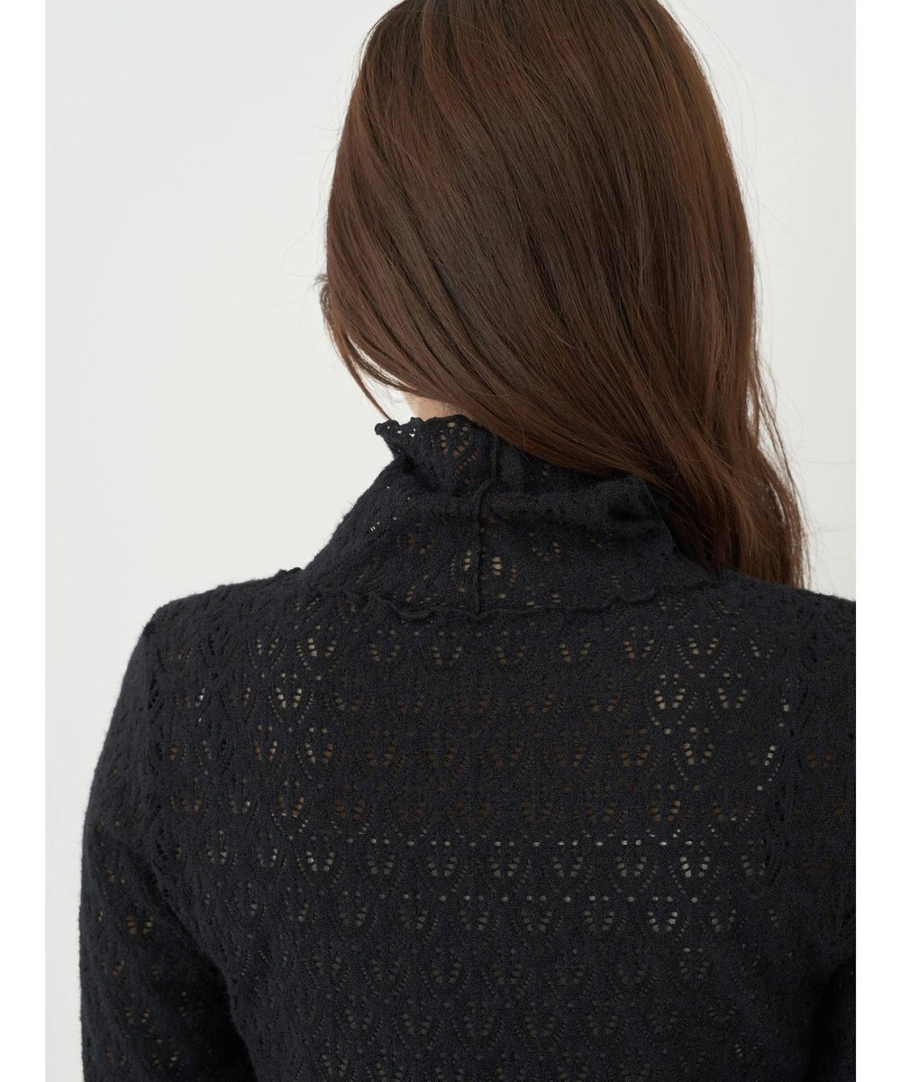 earth music&ecology 起毛レースハイネックインナー 