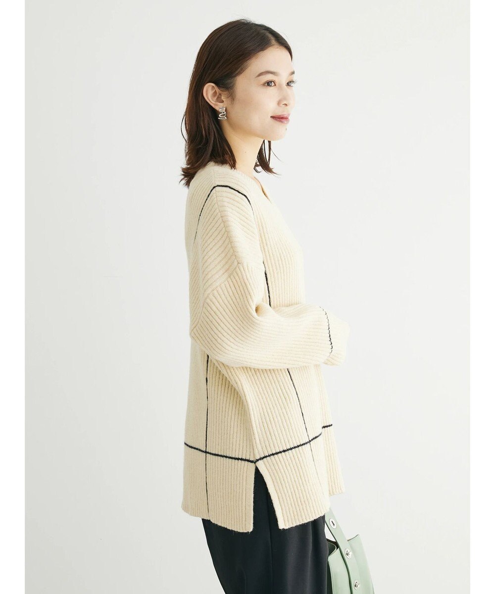 Green Parks ・Ｐｅｔｉｔ　Ｆｌｅｕｒ　Ｖネックラインニットチュニック 