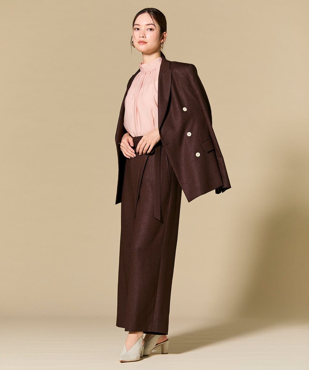 BEIGE， CAROLE / リネンライク ダブルジャケット 