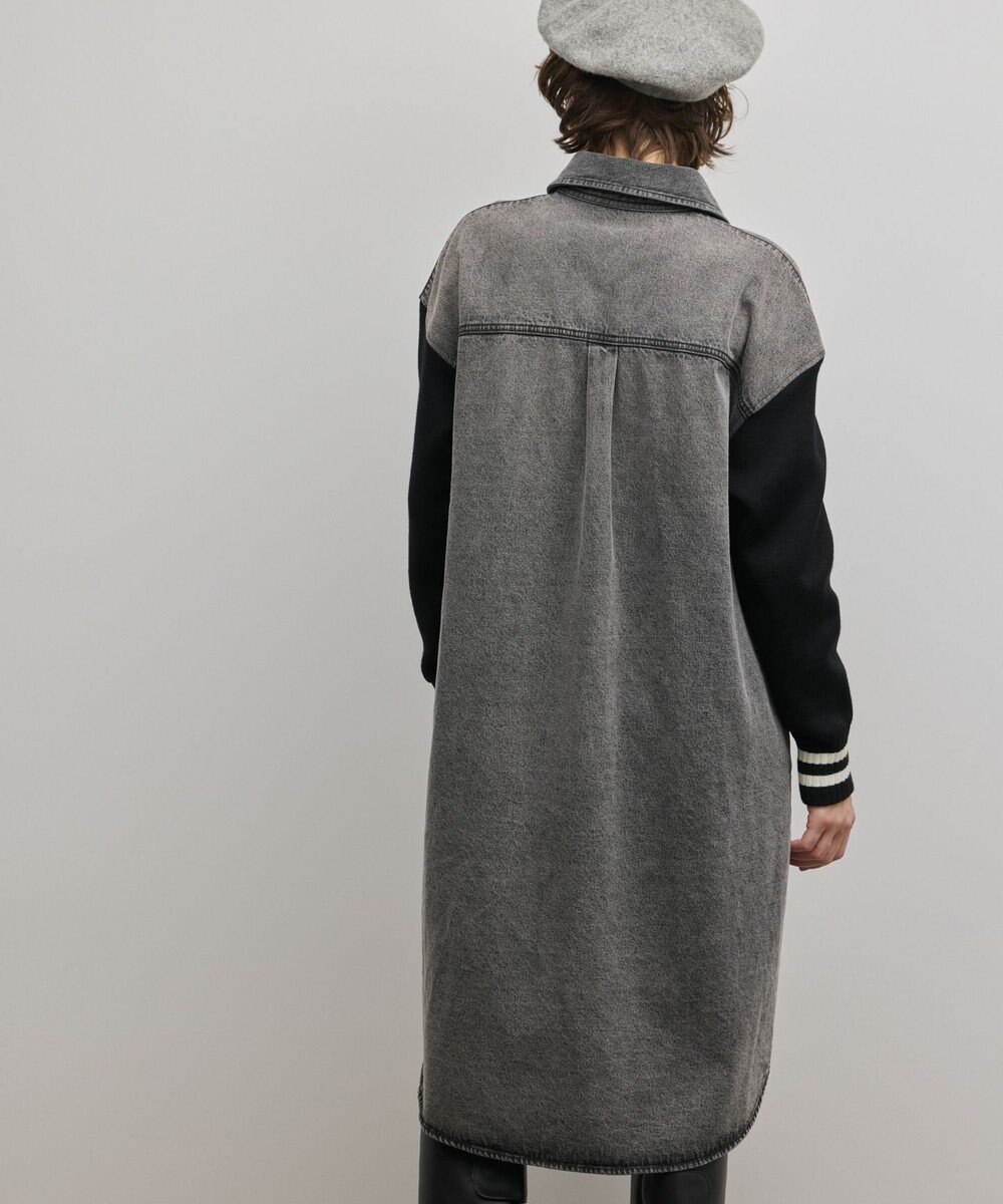 GRACE CONTINENTAL ニットスリーブデニムワンピース 