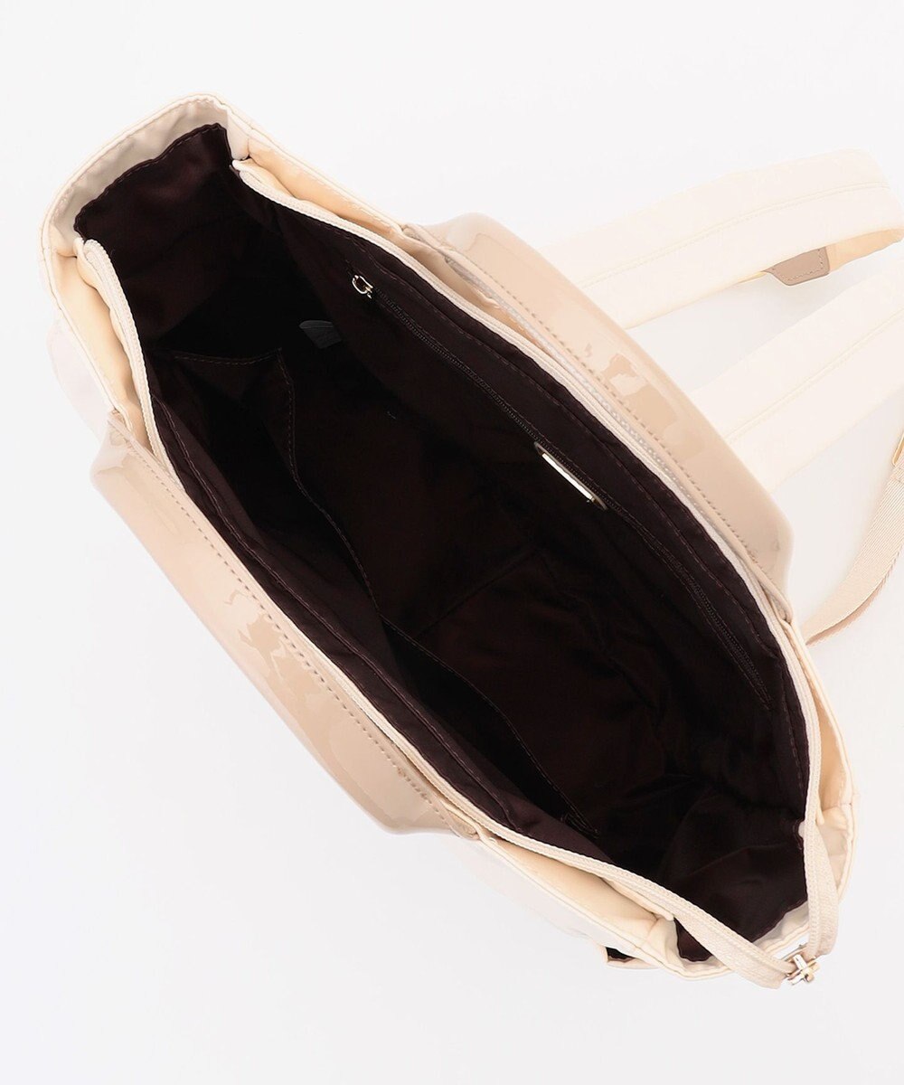 LA BAGAGERIE ツイルナイロン×エナメル リュックサック 