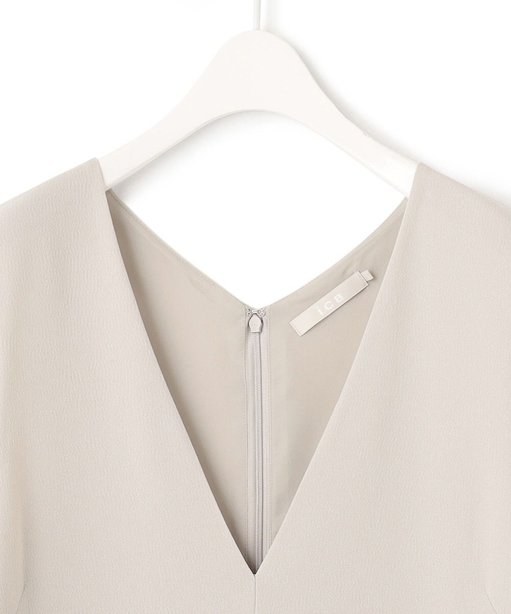 ICB 【WEB限定・洗える】BackSatinGeorgette ジャンパースカートワンピース 