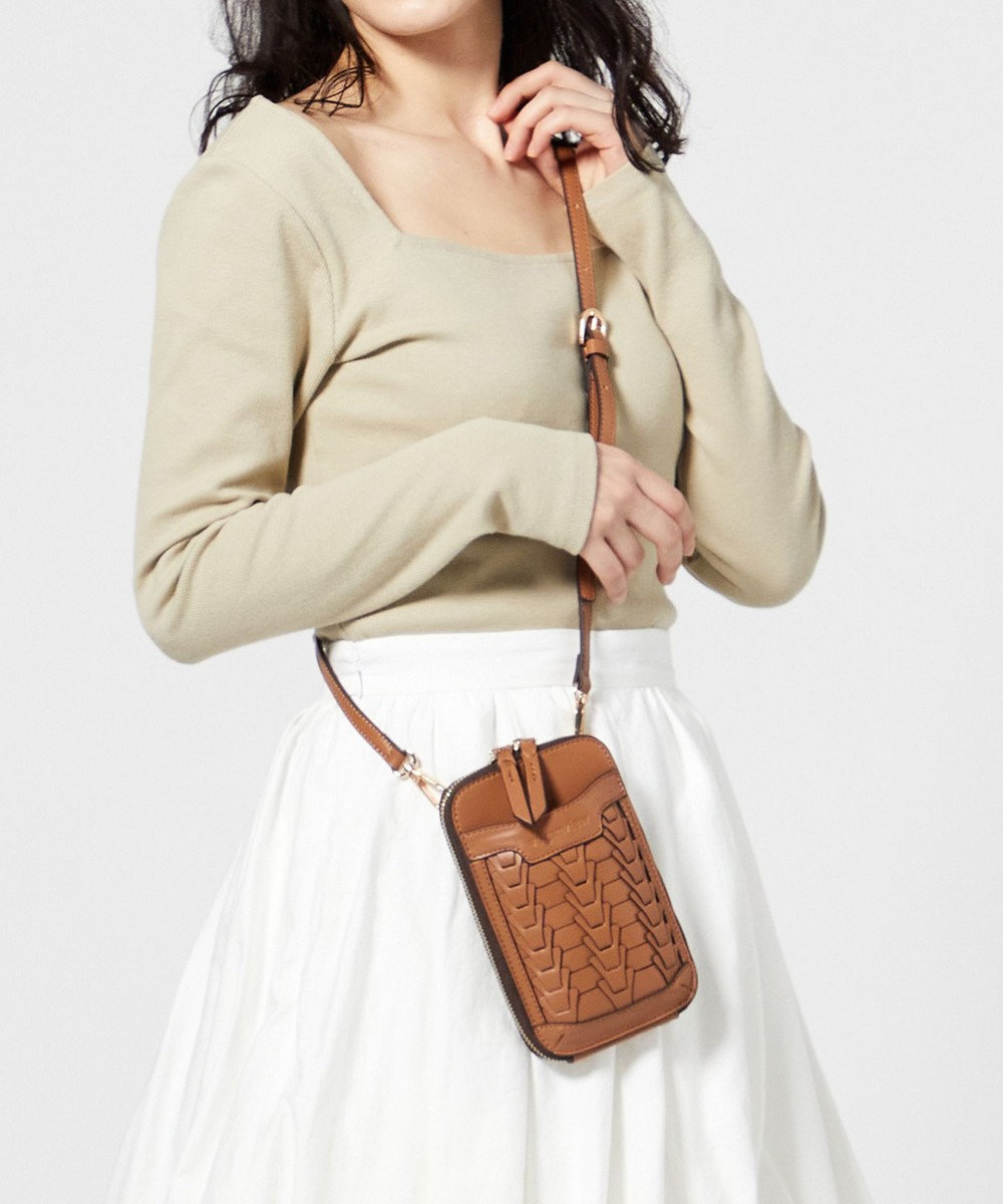 veganview】v piece mesh smartphone shoulder bag / LA BAGAGERIE