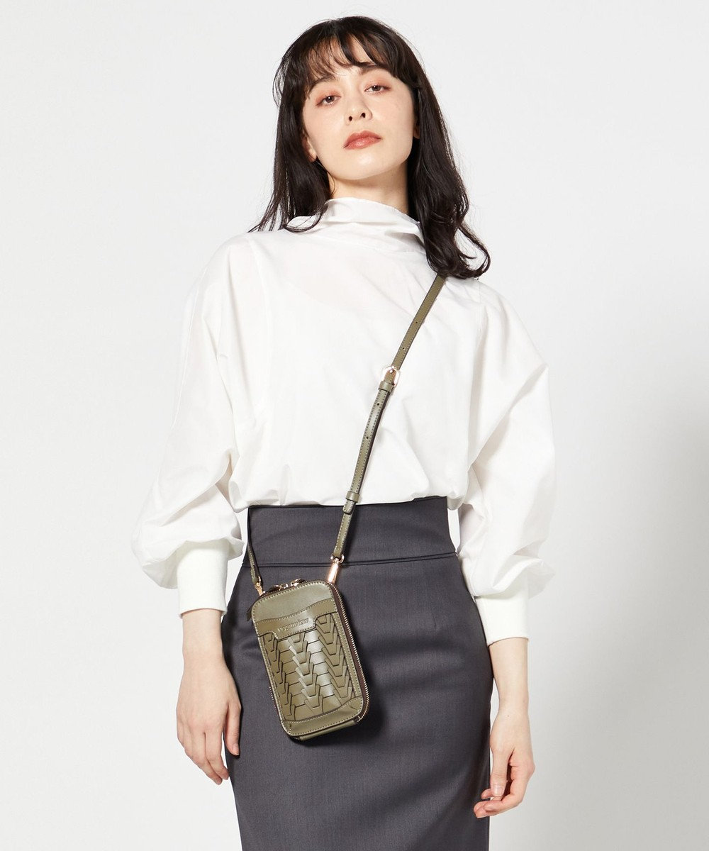 veganview】v piece mesh smartphone shoulder bag / LA BAGAGERIE