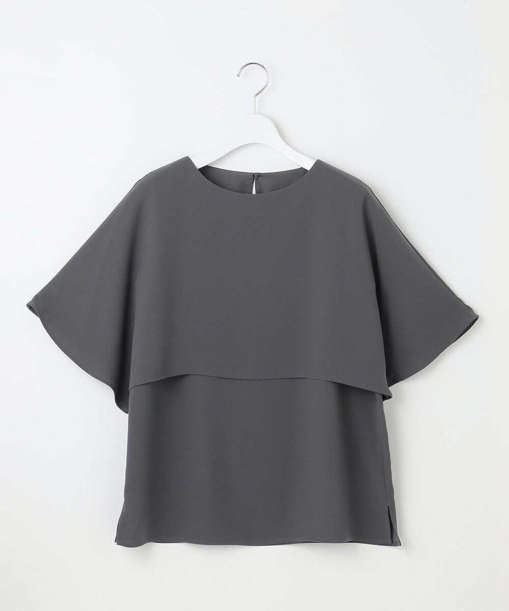 23区 L 【洗える】ストレッチジョーゼット レイヤー カットソー 