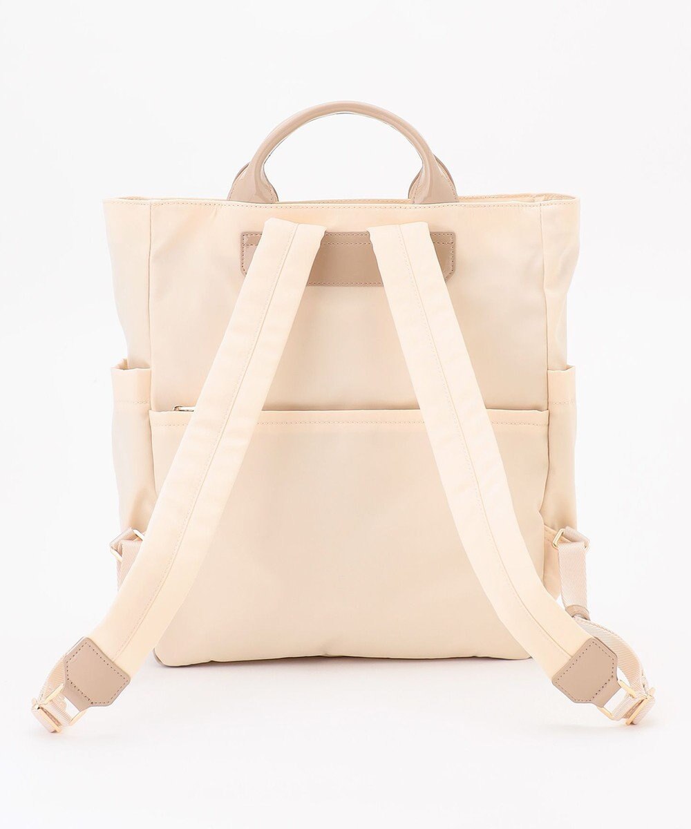 LA BAGAGERIE ツイルナイロン×エナメル リュックサック 