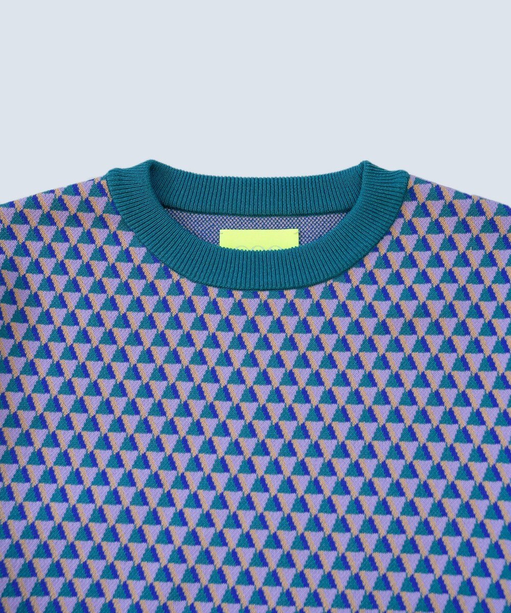 COQ GEO BORDER プルオーバーニット 