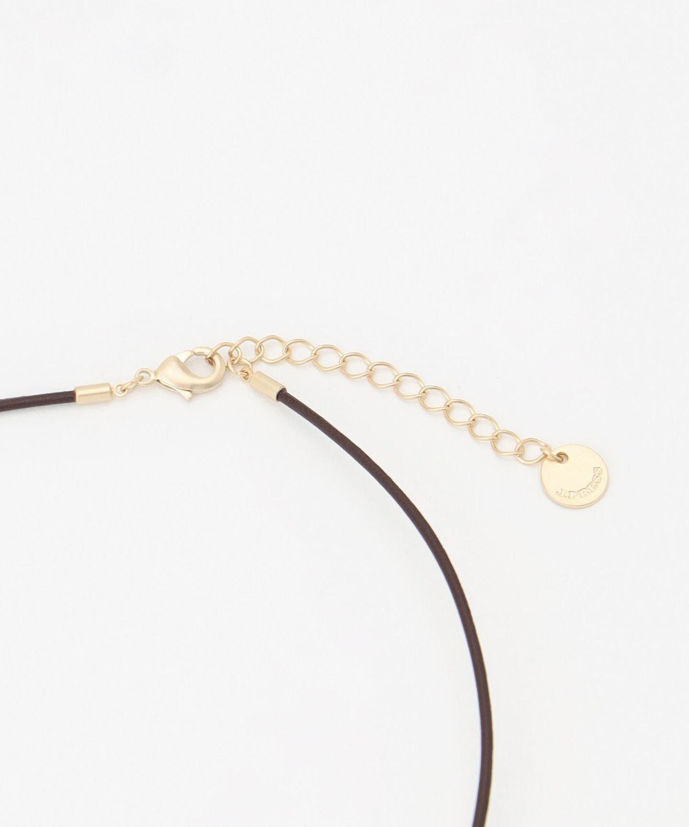 J.PRESS LADIES マーブルトップ レザー ネックレス 