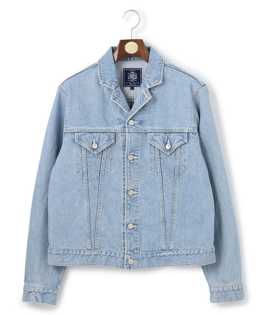 J.PRESS MEN 【J.PRESS ORIGINALS】SHIOTA DENIM Notched Jumper / Made in Japan 