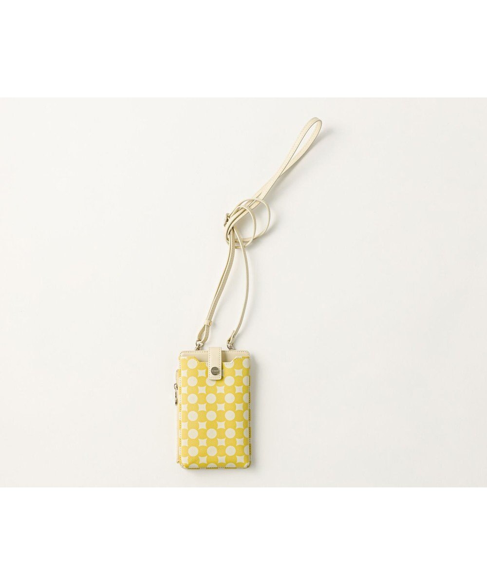 MIYABIYA La quoh with kirakaracho 南蛮七宝プリントレザー スマホショルダー 