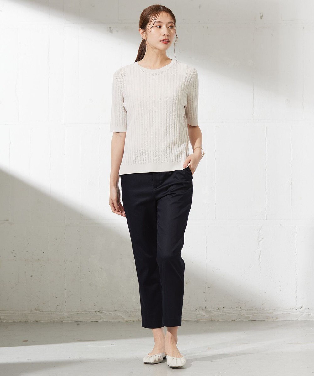 J.PRESS LADIES L 【洗える・抗菌防臭】VISCOSE STRETCH サマー ニット 