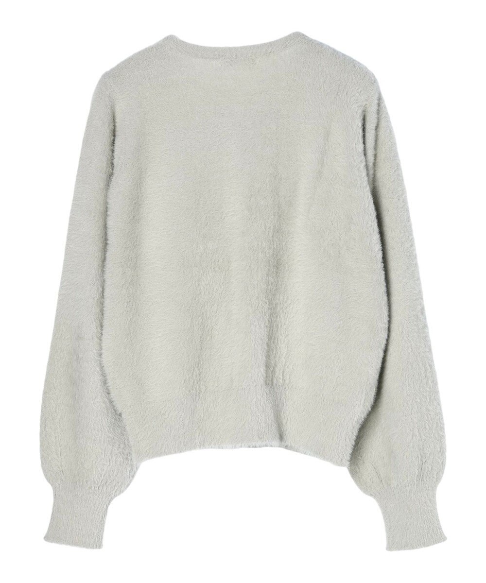 earth music&ecology ミニシャギーパールボタンカーディガン 